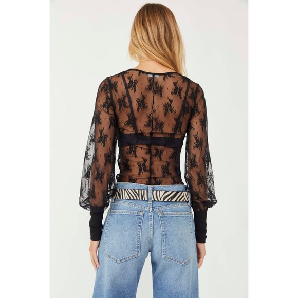 NWT Free People U Into This Long Sleeve / Black - Picture 3 of 6